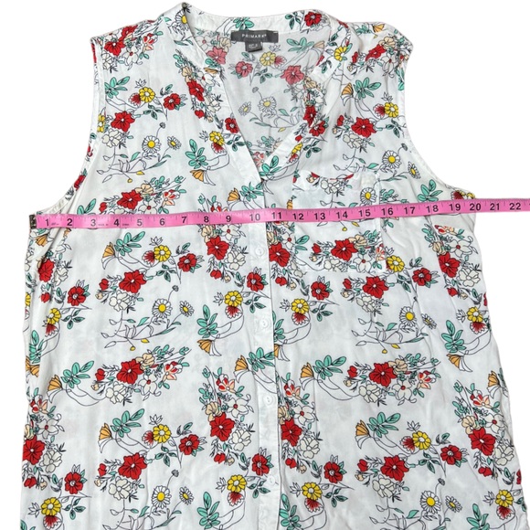 Primark Floral Sleeveless Button Down Tank size 14 - Picture 12 of 15